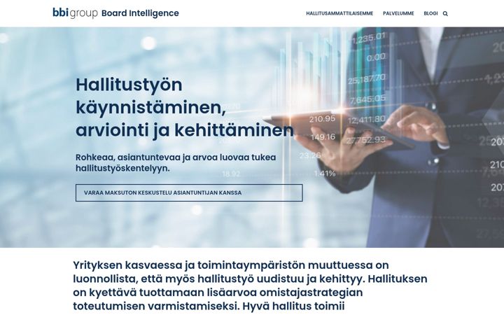 Screenshot of boardintelligence.fi