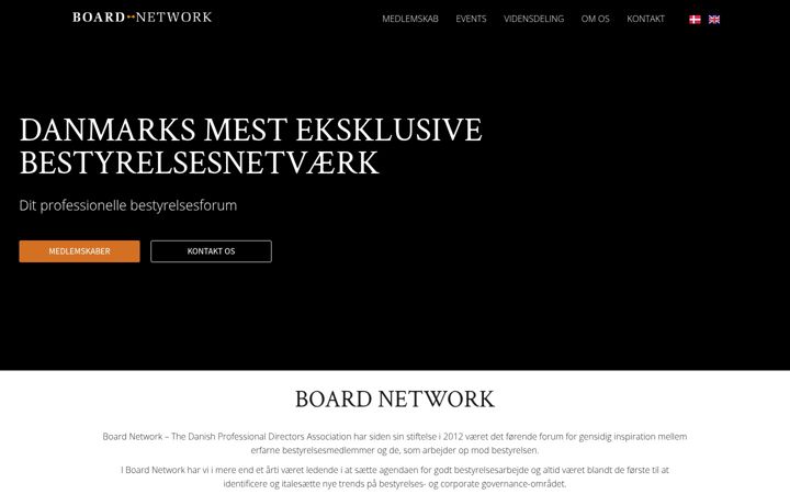 Snimka zaslona za boardnetwork.dk