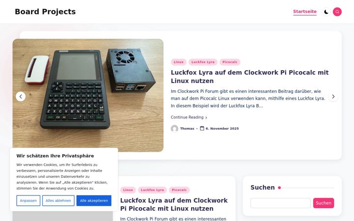 Screenshot of boardprojects.com