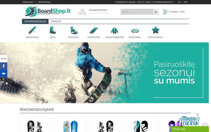 Screenshot of boardshop.lt