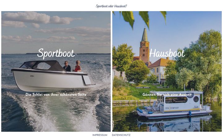 Screenshot of boat-company.de