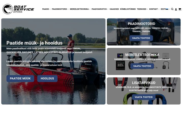 Screenshot of boat-service.ee
