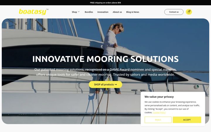 Skærmbillede af boatasy.com