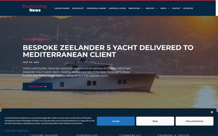 Screenshot of boatbuildingnews.co.uk