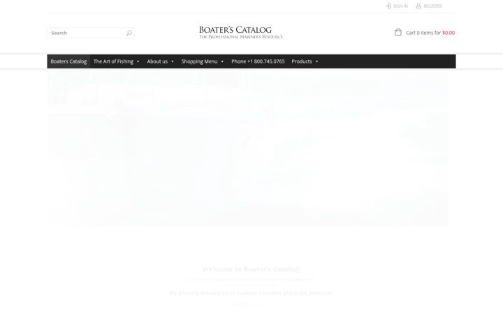 Screenshot of boaterscatalog.com