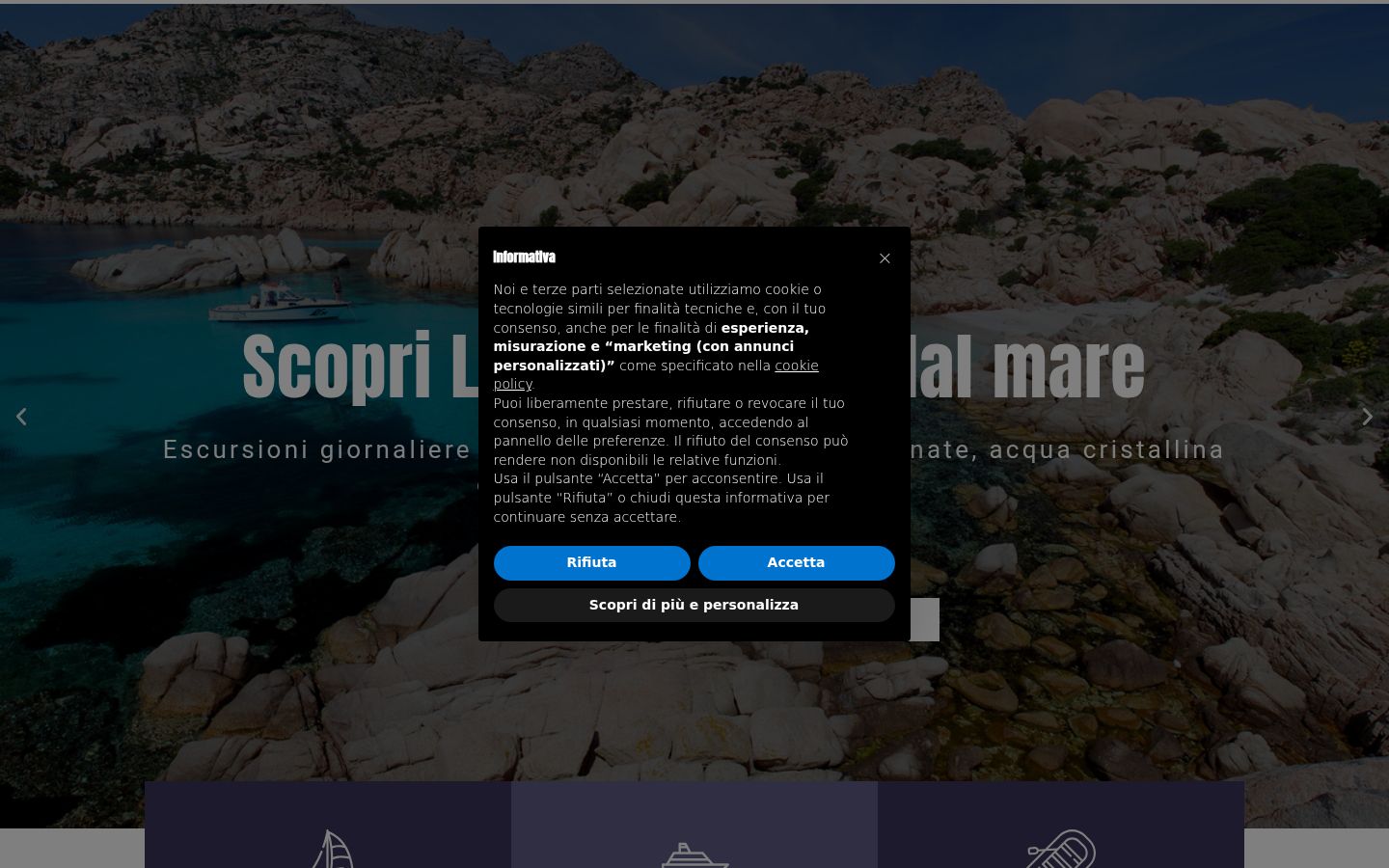 Screenshot tal-banner tal-kunsens muri qabel kwalunkwe interazzjoni