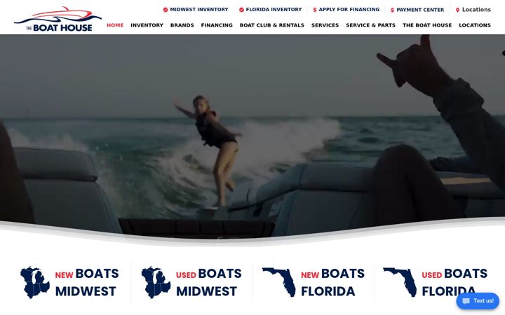 Kuvakaappaus sivustosta boathouseh2o.com