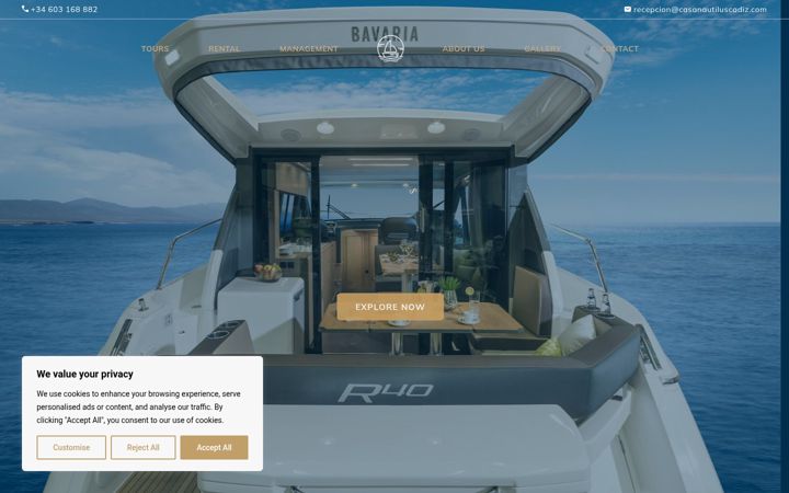 Screenshot of boatincadiz.com