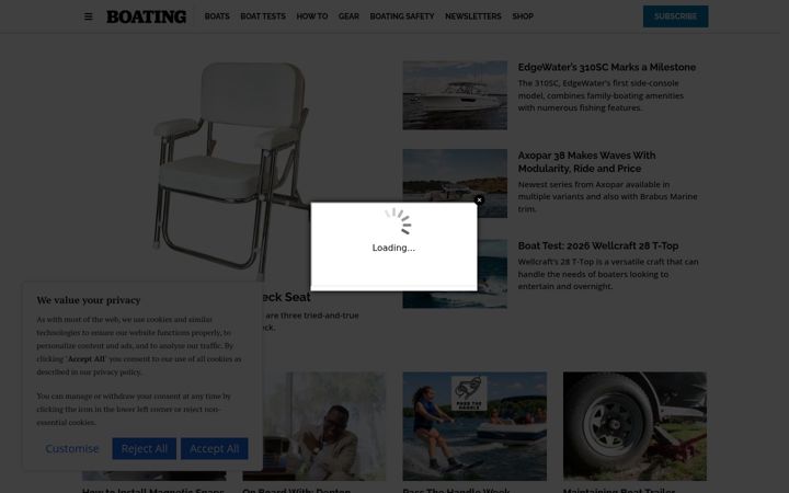 Screenshot of boatingmag.com
