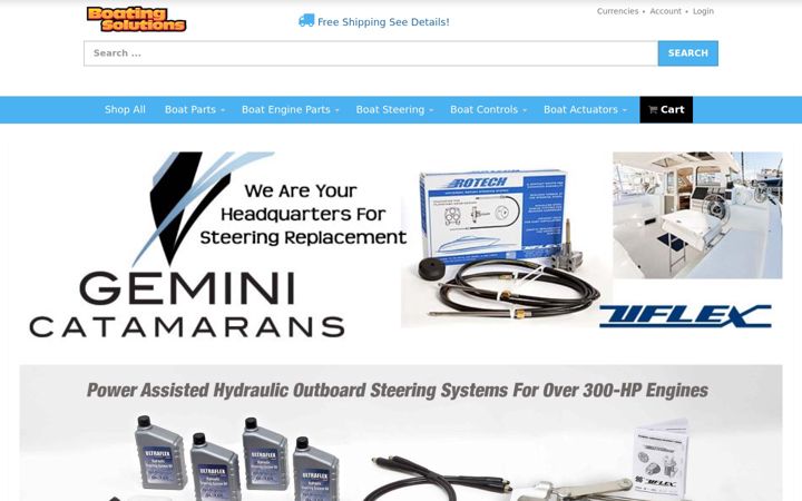 Screenshot of boatingsolutions.com