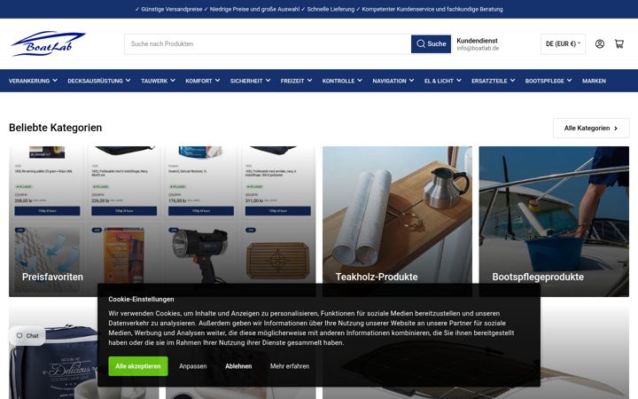 Ekraanipilt saidist boatlab.de
