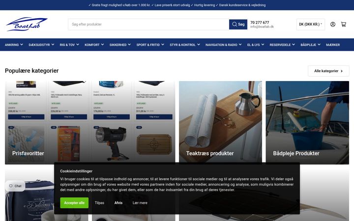 Ekraanipilt saidist boatlab.dk
