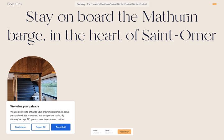 Screenshot of boatom.fr