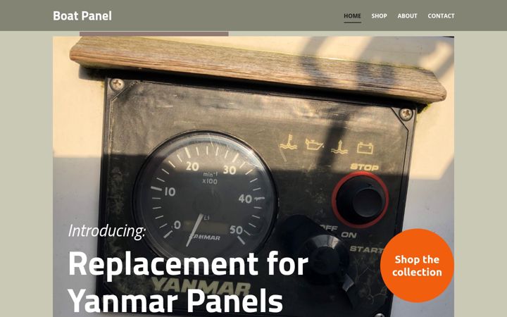 Screenshot of boatpanel.dk