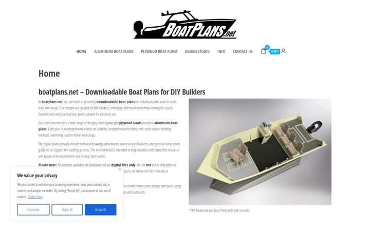 Skärmbild av boatplans.net