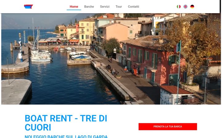 Screenshot of boatrent-tredicuori.it