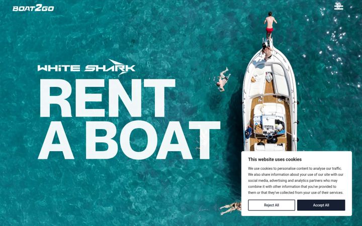 Capture d'écran de boatrentzadar.com