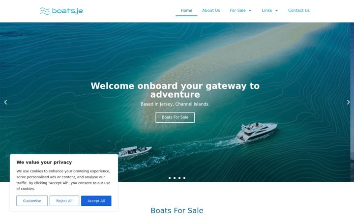 Screenshot of boats.je