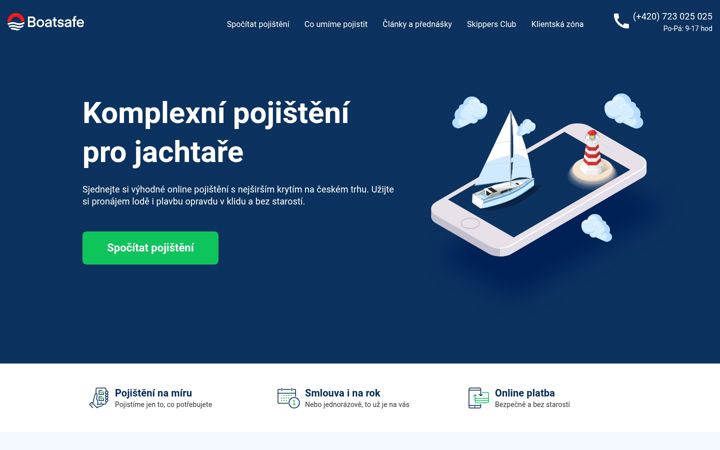 Screenshot of boatsafe.cz