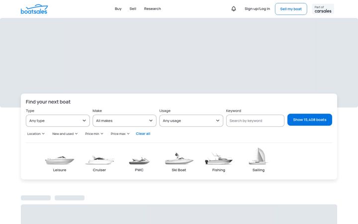 Screenshot of boatsales.com.au