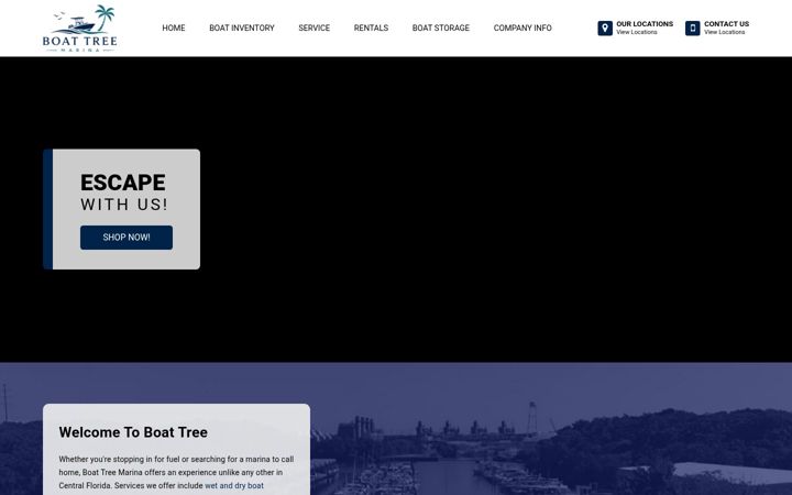 Skärmbild av boattree.com