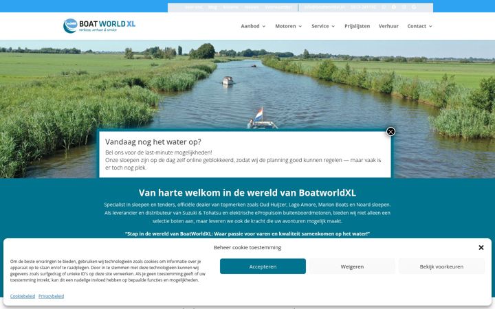 Screenshot του boatworldxl.nl