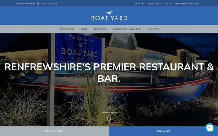 Screenshot του boatyardlochwinnoch.co.uk