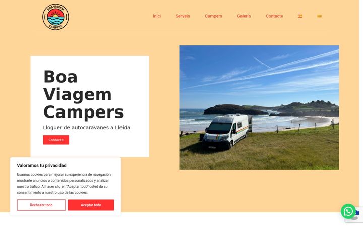 Screenshot of boaviagemcampers.es