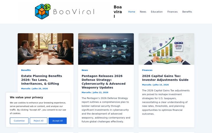 Screenshot of boaviral.com