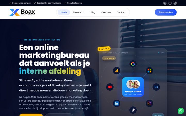 Screenshot of boaxonline.nl