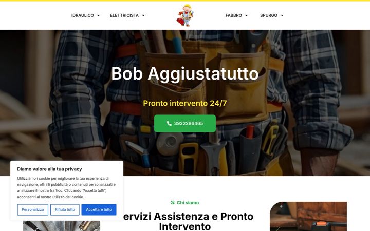Screenshot of bob-aggiustatutto.it