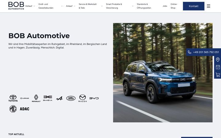 Screenshot of bob-automotive.com