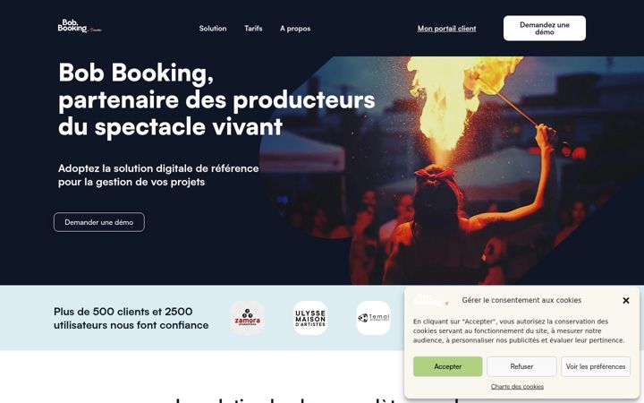 Screenshot of bob-booking.com
