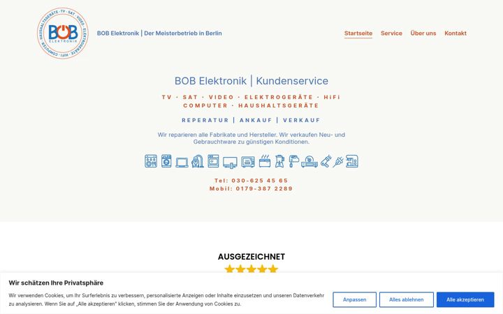 Screenshot of bob-elektronik.de