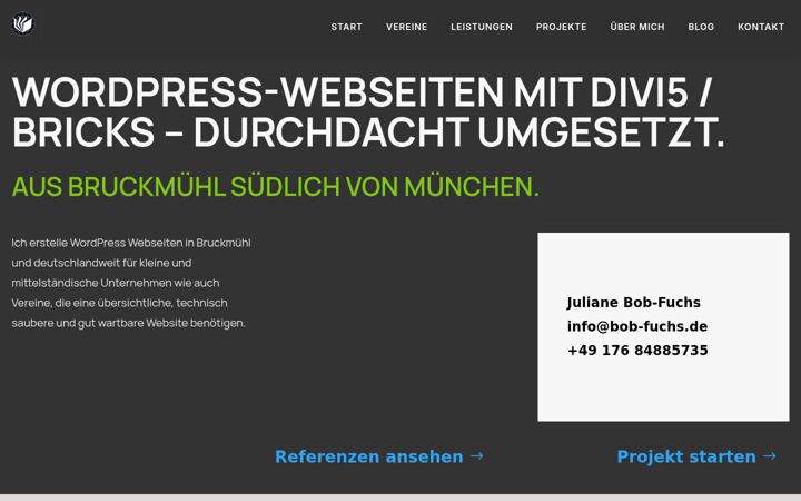 Screenshot of bob-fuchs.de