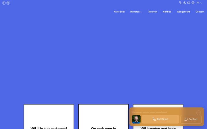 Screenshot di bob-makelaardij.nl