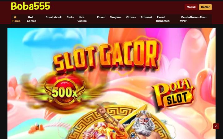 Screenshot of boba555.com