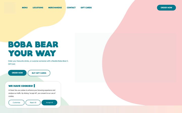 Snímek obrazovky bobabear.com.au