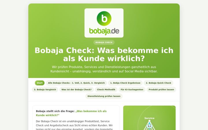 Screenshot of bobaja.de