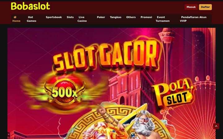 Screenshot of bobaslot.org