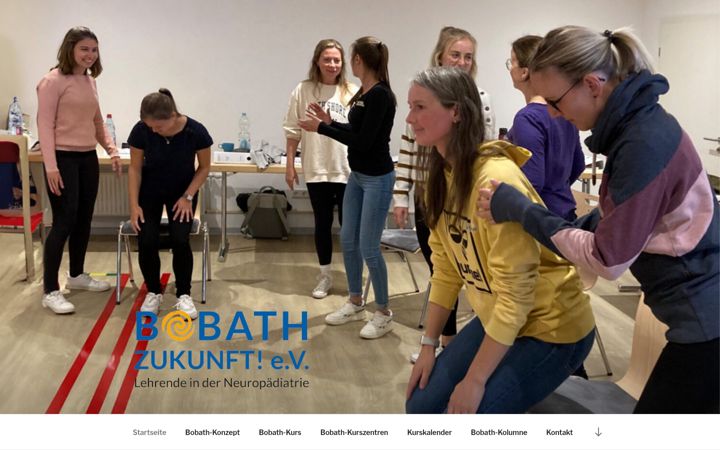 Kuvakaappaus sivustosta bobath-zukunft.de