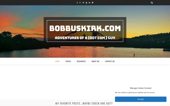 Skjámynd af bobbuskirk.com
