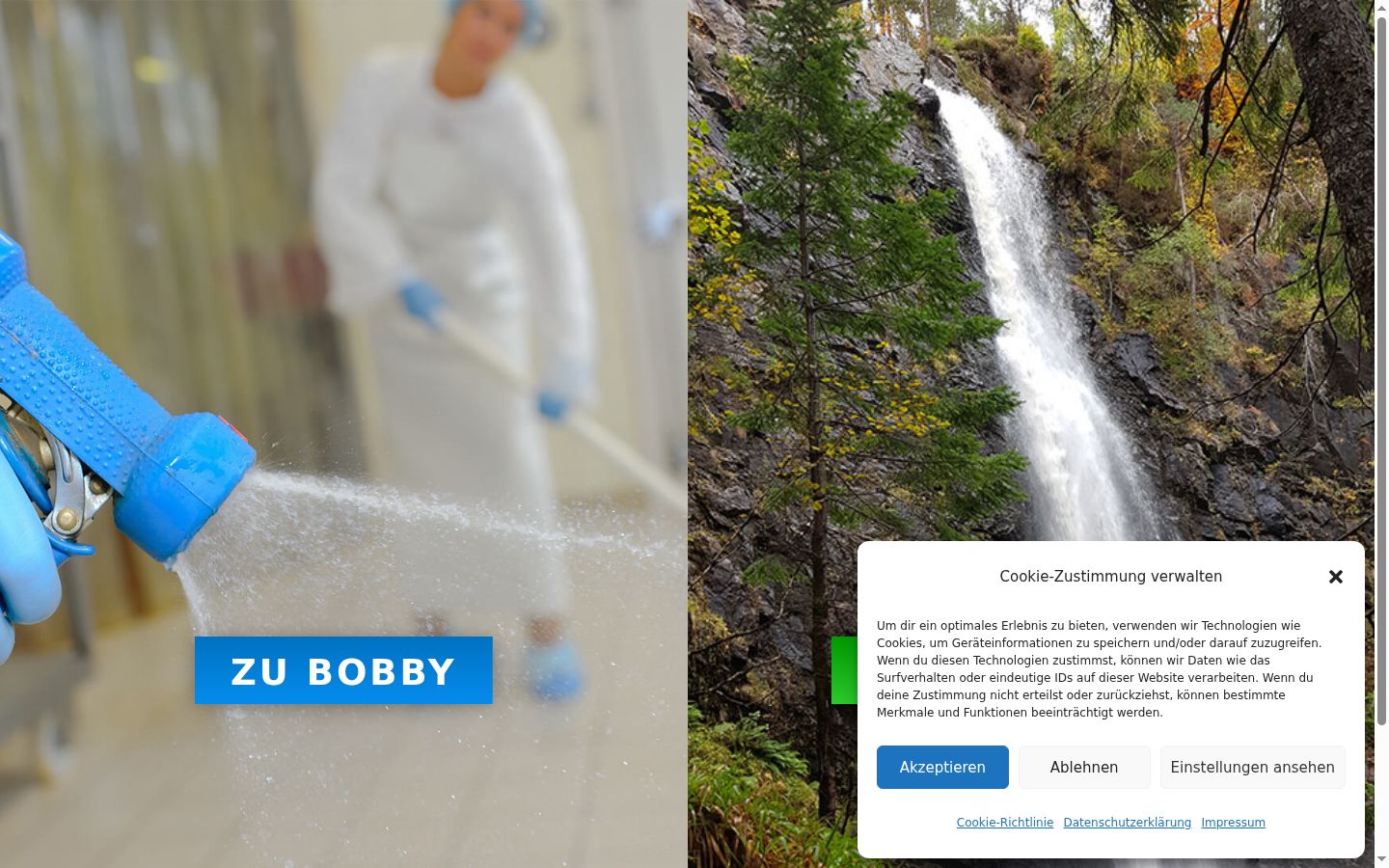 Snímek obrazovky baneru souhlasu zobrazeného před jakoukoli interakcí