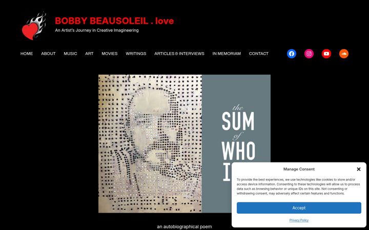 Screenshot of bobbybeausoleil.com
