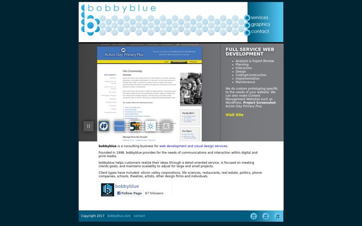 Screenshot stránky bobbyblue.com