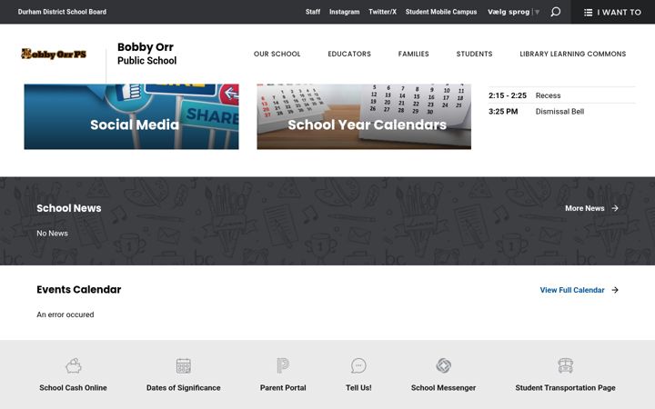 Screenshot of bobbyorr.ddsb.ca