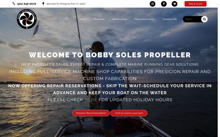 Screenshot di bobbysolespropeller.com