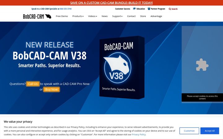 Screenshot di bobcad.com