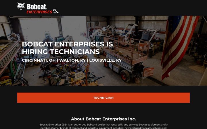 Screenshot di bobcatenterprisejobs.com
