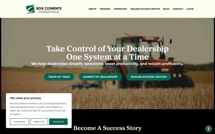 Screenshot von bobclements.com